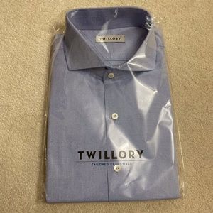 NEW Men's Twillory Blue Dress Shirt Button down